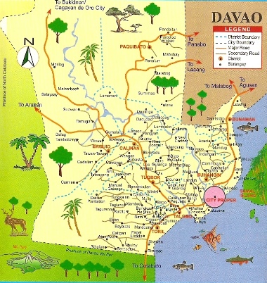 Tourist Map of Davao City